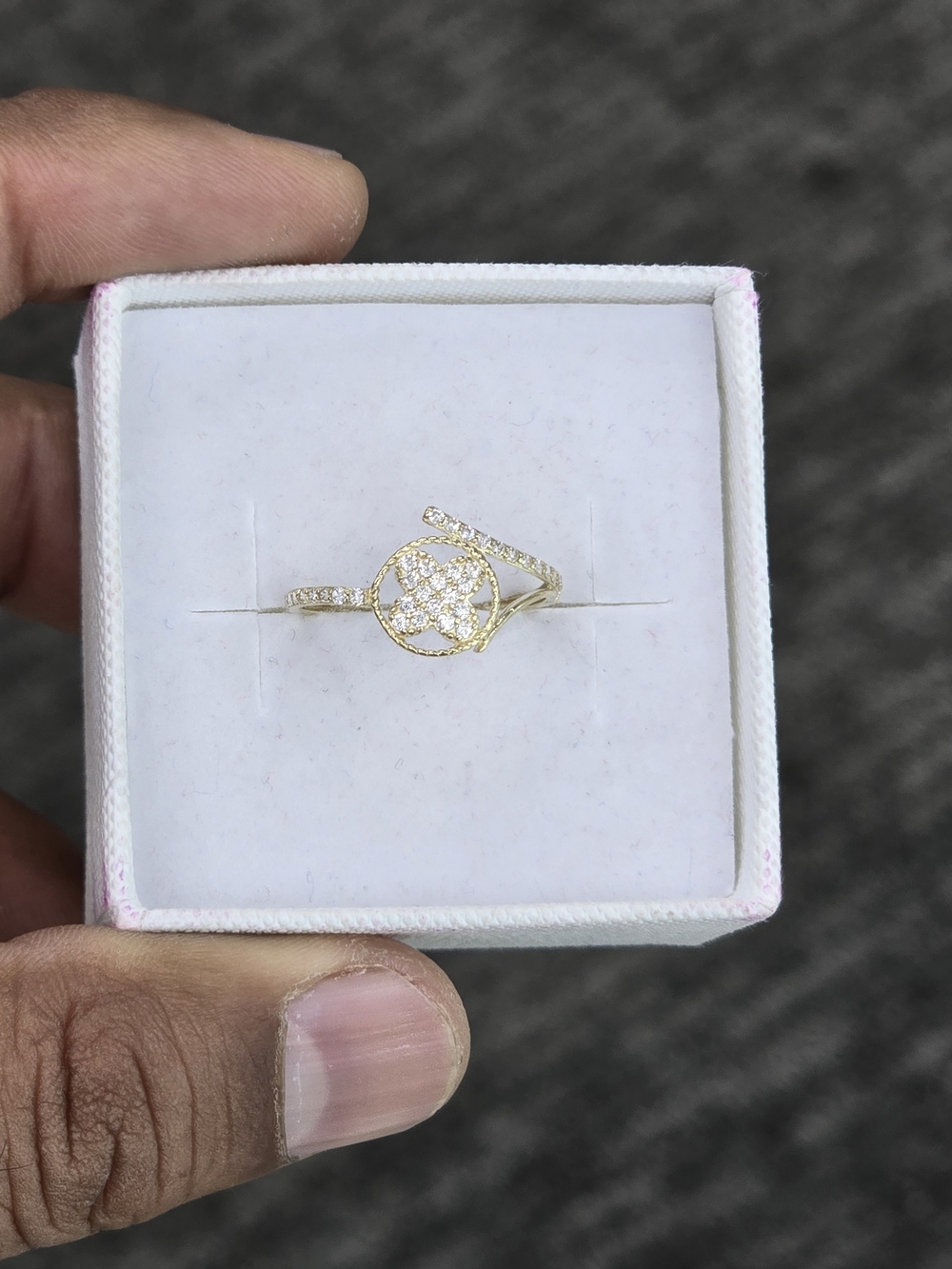10k Real Gold Fancy Ring For Women